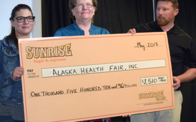 Alaska Health Fair Receives Sunrise Cares Charity of the Month Award!